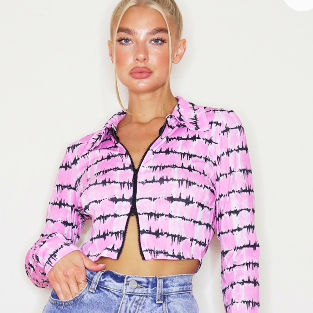 🆕 Double Zip Crop Top